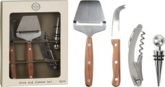 Excellent Houseware Set otvarača za vino i rezača za sir (4 komada)