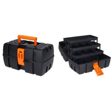 Excellent Houseware Kutija za alate s organizatorom na vijke, 37 x 23 x 21 cm