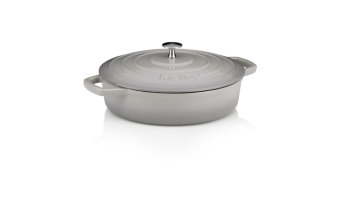 Kela Lijevanoželjezna posuda za pečenje s poklopcem CALIDO 28 cm siva