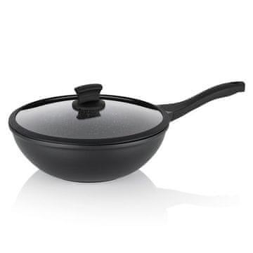 Kela Stella Nova aluminijska wok tava, crna, 10,0 cm, 30,0 cm, 5,0 l