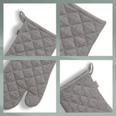 Kela Rukavica za pećnicu KL-12803 oven gloves Puro 55% cotton/45% linen gray 31.0x18.0cm