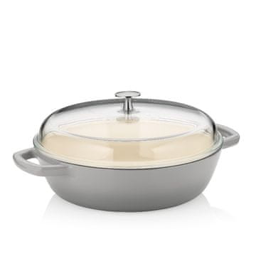 Kela Duboka tava od lijevanog željeza CALIDO 28 cm 3,8 l siva