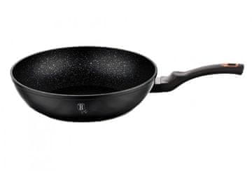 Berlingerhaus WOK tava s mramornom površinom 28 cm Black Rose Collection