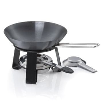 Kela Joy mini čelični wok, crni, 15,0 cm, 18,0 cm, 0,35