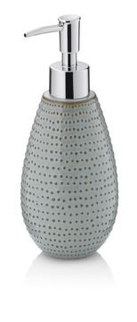 Kela Keramička pumpica za sapun Dots, sivo-smeđa, 350 ml