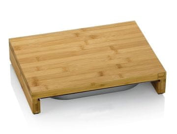 Kela Daska za rezanje s ladicom KENINA bambus 36 x 27 x 7 cm