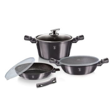 Berlingerhaus Set kuhinjskog posuđa od 6 komada s mramornim premazom Carbon PRO Line