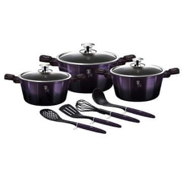 Berlingerhaus Set posuđa od 10 komada s titanijskim premazom, Purple Eclipse Collection
