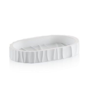 Kela Merida posudica za sapun od poliresina, bijela, 15,0 x 9,0 x 2,5 cm