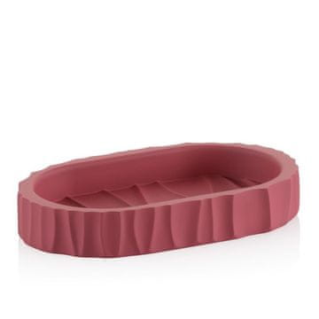 Kela Merida posudica za sapun od poliresina, malinocrvena, 15,0 x 9,0 x 2,5 cm