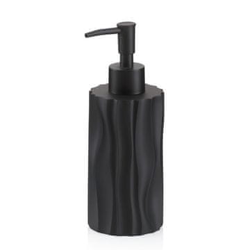 Kela Merida dozator za sapun od poliresina, crna, 19,0 cm × 7,0 cm, 200,0 ml