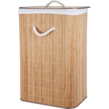 Excellent Houseware Košara za rublje od bambusa, 40x30x60 cm, prirodna