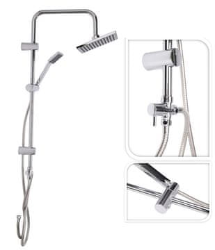 Excellent Houseware DÉŠŤ krom set za tuš (zidni, bez slavine)