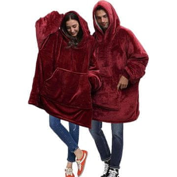 VIVVA® Topli pulover i deka s rukavima za djecu i odrasle, oversized | HOODZIE