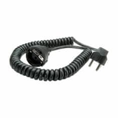 Bachmann produžni kabel 220V spiralni 0,5m crni BM0010705