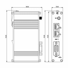 Teltonika WiFi4 RS232 DIN ruter RUT142