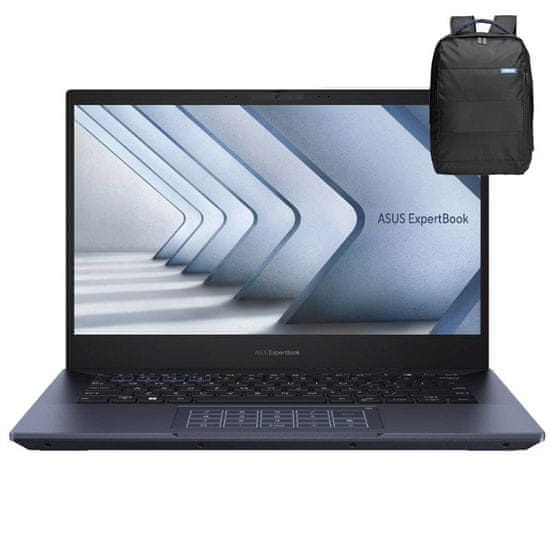 ASUS ExpertBook B5 B5404CMA-WB75D0 laptop, Ultra 7 155H, 32GB, SSD1TB, 35.56cm (14), WUXGA, DOS (90NX06R1-M00ER0) + ruksak