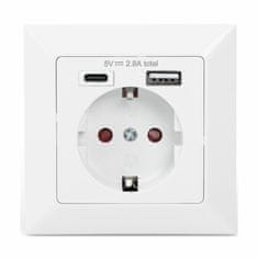 Digitus utičnica 1x220V+1xUSB TypeC+1xUSB 2.8A DA-70615