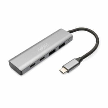 Digitus USB 3.0 hub 2xA + 2x TipC sivi DA-70245