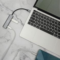 Digitus USB 3.0 hub 2xA + 2x TipC sivi DA-70245