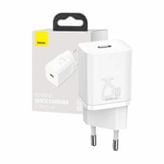BASEUS punjač 25W TypeC bijeli QC Super Si CCSP020102