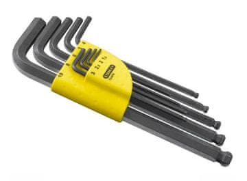 STANLEY SET KUGLASTIH KLJUČEVA S GLAVOM 9 DIJELOVA 1,5 - 10 mm
