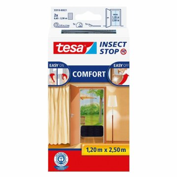 Tesa Comfort mreža protiv komaraca za vrata crna 1,2 m x 2,5 m