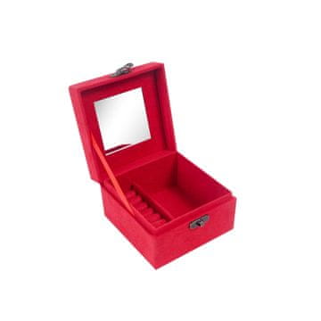 Aga Kutija za nakit 12,2x12,2x8,5 cm Crvena