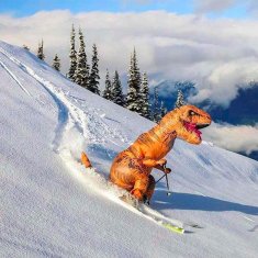VIVVA® T-Rex kostim dinosaura na napuhavanje za odrasle, Halloween, smiješni dinosaur, party kostim | TREXCOS