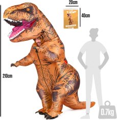VIVVA® T-Rex kostim dinosaura na napuhavanje za odrasle, Halloween, smiješni dinosaur, party kostim | TREXCOS