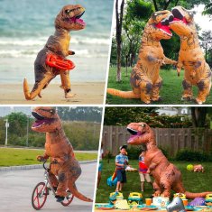 VIVVA® T-Rex kostim dinosaura na napuhavanje za odrasle, Halloween, smiješni dinosaur, party kostim | TREXCOS
