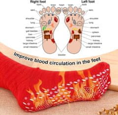 Netscroll 2x Samogrijaće terapeutske čarape, termo čarape za bolju cirkulaciju, udobne i prozračne, za skijanje, planinarenje i hladno vrijeme, unisex, TherapySocks, 2