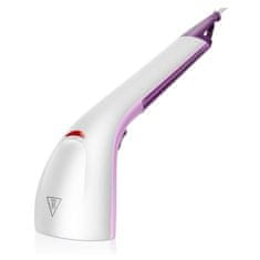 HOME & MARKER® Ručni putni parni likalnik 40x12 cm, za okomito glačanje (roza/bijela) | STEAMY