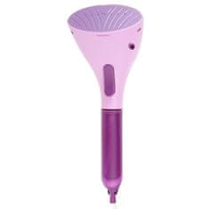 HOME & MARKER® Ručni putni parni likalnik 40x12 cm, za okomito glačanje (roza/bijela) | STEAMY