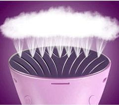 HOME & MARKER® Ručni putni parni likalnik 40x12 cm, za okomito glačanje (roza/bijela) STEAMY + Rokavica otporna na toplinu STEAMER GLOVE | STEAMGLOVE