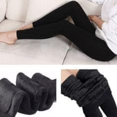 Netscroll Ženske zimske termalne tajice, toplo podstavljene, visok struk, mekane i elastične, ženske tople tajice oblikuju figuru, univerzalna veličina, HotLeggings