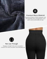 Netscroll Ženske zimske termalne tajice, toplo podstavljene, visok struk, mekane i elastične, ženske tople tajice oblikuju figuru, univerzalna veličina, HotLeggings