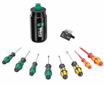Wera Set odvijača. 9540 kraftform XL set boca, 17 dijelova - W05100028001