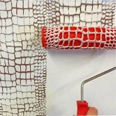 HOME & MARKER® Valjak za bojanje - aluminijski okvir, širina 18 cm (crvena) za precizno nanošenje | CROCWALL