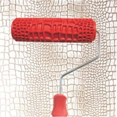 HOME & MARKER® Valjak za bojanje - aluminijski okvir, širina 18 cm (crvena) za precizno nanošenje | CROCWALL