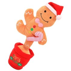 JOJOY® Interaktivna plišana igračka, koja pleše i ponavlja riječi, božićna igračka | DANCETKO Kolačić