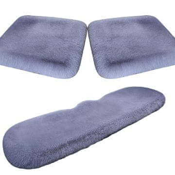 JOIRIDE® Komplet podloga za autosjedala, 3 kom, mekani, plišani, ergonomski jastuci, s protukliznom podlogom | COZYCAR