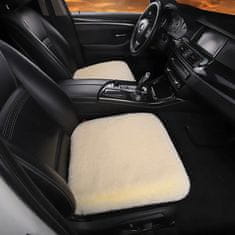JOIRIDE® Komplet podloga za autosjedala, 3 kom, mekani, plišani, ergonomski jastuci, s protukliznom podlogom | COZYCAR, bež