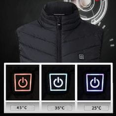 VIVVA® Uniseks grijani prsluk s 4 grijača, 3 razine grijanja, USB | FLAMEVEST + BURNY