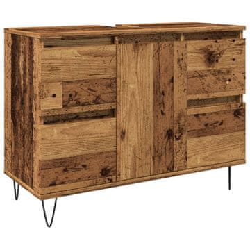 Vidaxl Kupaonski ormarić boja drva 80 x 33 x 60 cm konstruirano drvo