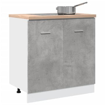 Vidaxl Ormarić za umivaonik, betonsko-sivi, 80x46x81,5 cm