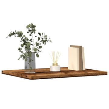 Vidaxl Police za knjige, set od 4, reciklirano drvo, 40x30x1,5 cm