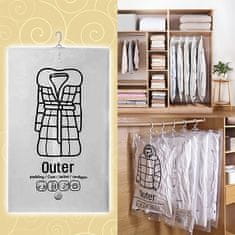 HOME & MARKER® Set vakuumskih vreća + ručna pumpa – viseće vreće za pohranu odjeće (11 kom) | VACPACK