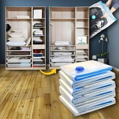 HOME & MARKER® Set vakuumskih vreća + ručna pumpa – viseće vreće za pohranu odjeće (11 kom) | VACPACK