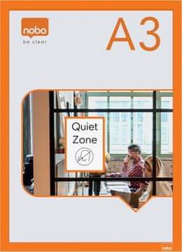 Nobo Okvir magnetni samoljepljivi a3 nobo narančasti 1/2 1915698
